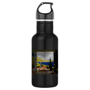 Italiaanse Meren Vintage Reizen Italië Waterfles