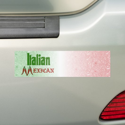Italiaanse Mexicaanse Bumpersticker (Op auto)