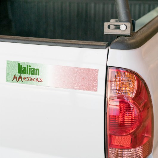 Italiaanse Mexicaanse Bumpersticker (Op Truck)
