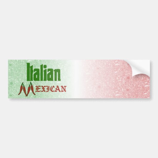 Italiaanse Mexicaanse Bumpersticker (Voorkant)