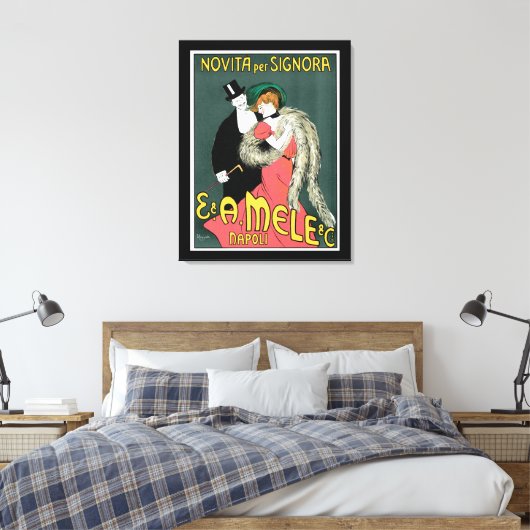 Italiaanse Mode art. Canvas Afdruk (Insitu (Slaapkamer))