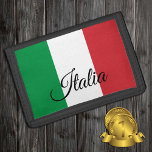 Italiaanse mode, Italiaanse patriotten/sport Drievoud Portemonnee<br><div class="desc">WALLETS: mode Italië en Italiaanse vlag - hou van mijn land,  reiscadeaus,  verjaardag van opa,  nationale patriotten/sportfans</div>