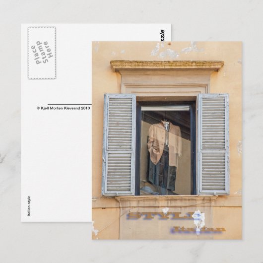 Italiaanse mode, Italiaanse stijl Briefkaart (Voorkant / Achterkant)