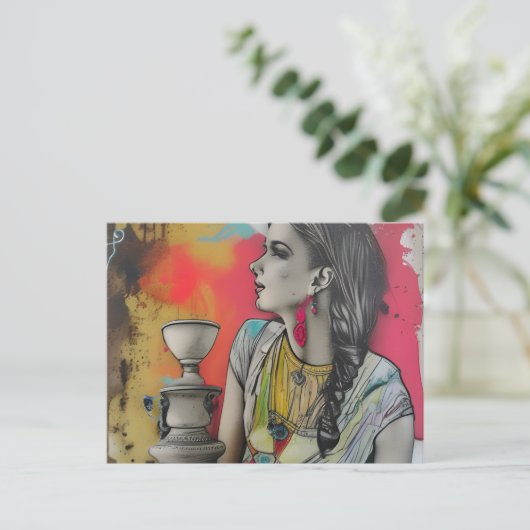 Italiaanse Mode  Pompei Briefkaart (Staand voorkant)