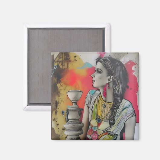 Italiaanse Mode  Pompei Magneet (Voorkant / Achterkant)