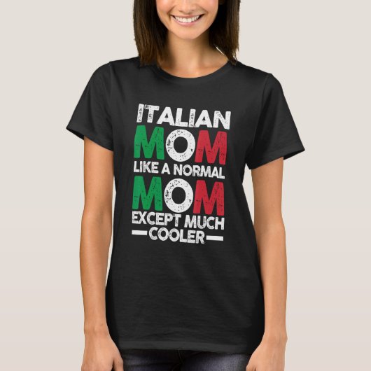 Italiaanse Moeder Mama Italië T-shirt (Voorkant)