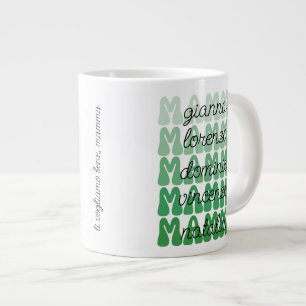 Italiaanse Moederdag Cadeau Mamma Retro Kinderen N Grote Koffiekop