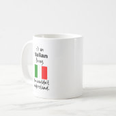 Italiaanse Mok Funny Gift Idea (Voorkant links)