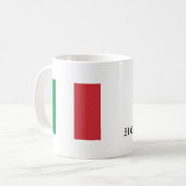 Italiaanse mok met vlag  (Voorkant links)