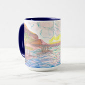 Italiaanse Mok van de Zonneeuwse Waterverf (Voorkant links)