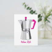Italiaanse Moka Briefkaart (Staand voorkant)