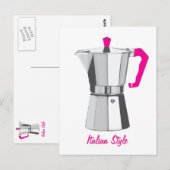 Italiaanse Moka Briefkaart (Voorkant / Achterkant)