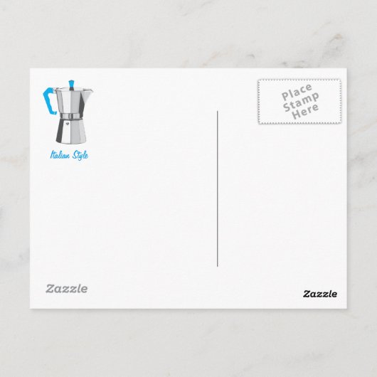 Italiaanse Moka Briefkaart (Achterkant)