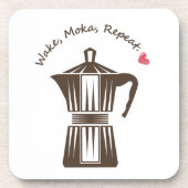 Italiaanse Moka koffiepot Bier Onderzetter (Voorkant)