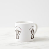 Italiaanse Moka koffiepot Espresso Kop (Voorkant rechts)