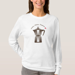 Italiaanse Moka koffiepot T-shirt