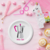 Italiaanse Moka Papieren Bordje (Feest)
