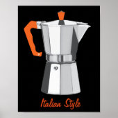 Italiaanse Moka Poster (Voorkant)