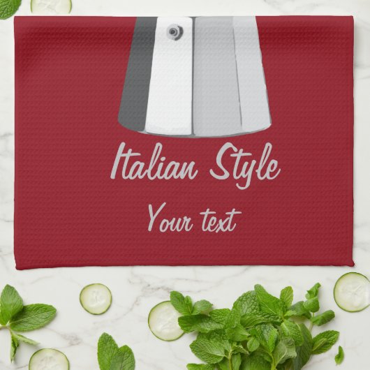 Italiaanse Moka Theedoek (Gevouwen)