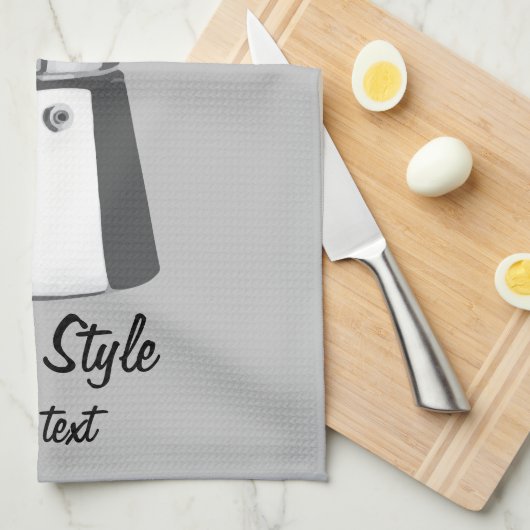 Italiaanse Moka Theedoek (Quarter Fold)