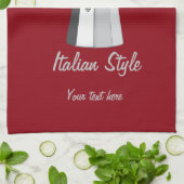 Italiaanse Moka Theedoek (Gevouwen)