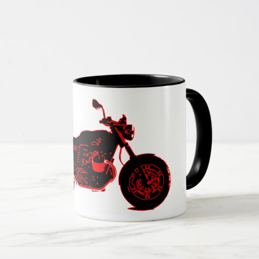Italiaanse motorfiets mok (Voorkant rechts)