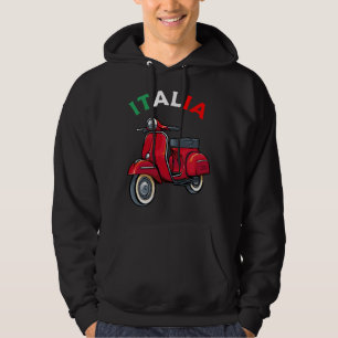 Italiaanse motorrijder motorrijder motorliefde Ita Hoodie