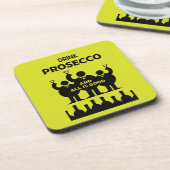 Italiaanse mousserende wijn Prosecco Bier Onderzetter (Linkerzijde)