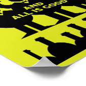 Italiaanse mousserende wijn Prosecco Poster (Hoek)