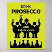 Italiaanse mousserende wijn Prosecco Poster (Voorkant)