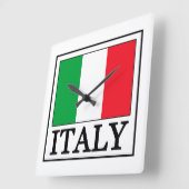 Italiaanse muurklok vierkante klok (Hoek)