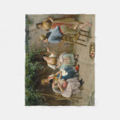 Italiaanse naaister vrouwen en een jongen genieten fleece deken (Voorkant)