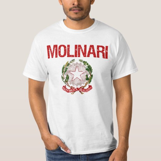 Italiaanse naam Molinari T-shirt (Voorkant)