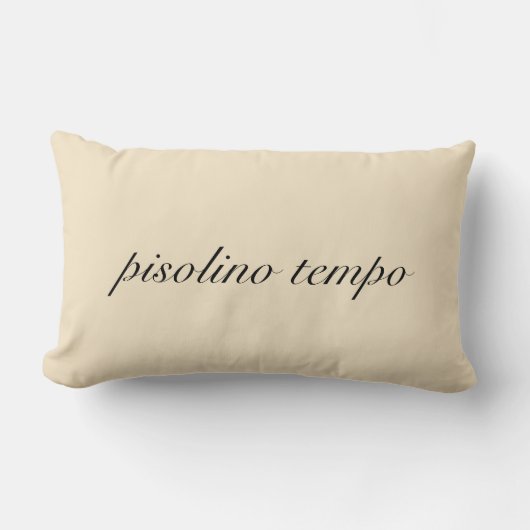 Italiaanse "Nap Time"-crème Pillow Kussen (Voorkant)