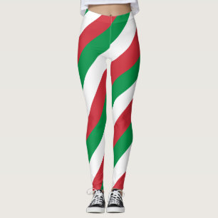 Italiaanse nationale vlag Diagonale strips voor de Leggings