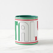 Italiaanse nationale vlaggepatriottische koffie mok (Midden)