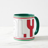 Italiaanse nationale vlaggepatriottische koffie mok (Voorkant rechts)