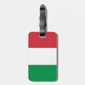 Italiaanse nationale wereldvlag bagagelabel (Achterkant verticaal)