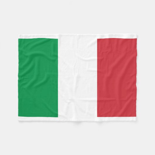 Italiaanse nationale wereldvlag fleece deken (Voorkant (Horizontaal))