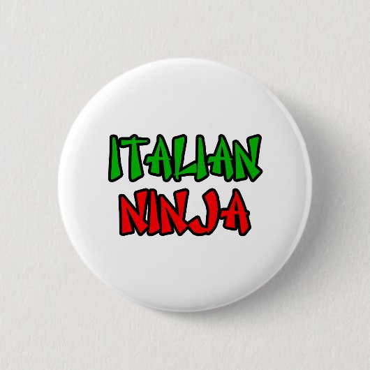 Italiaanse Ninja Ronde Button 5,7 Cm (Voorkant)