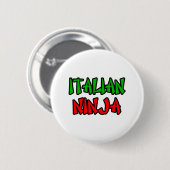 Italiaanse Ninja Ronde Button 5,7 Cm (Voorkant /achterkant)