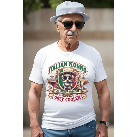 Italiaanse non als een gewone grootvader t-shirt