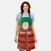 Italiaanse Nonna Photo Sauce Day Schort (Gedragen)