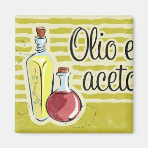 Italiaanse olie en azijn Kitchen Magnet