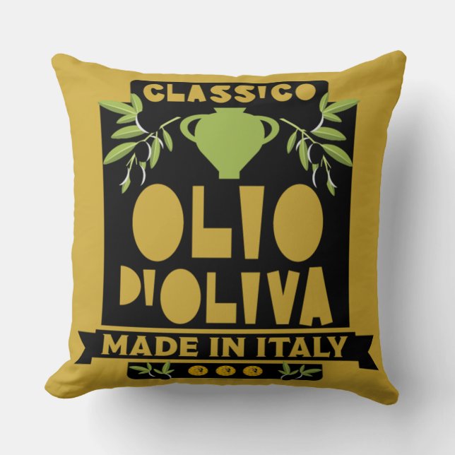 Italiaanse olijfolie koken kussen (Voorkant)