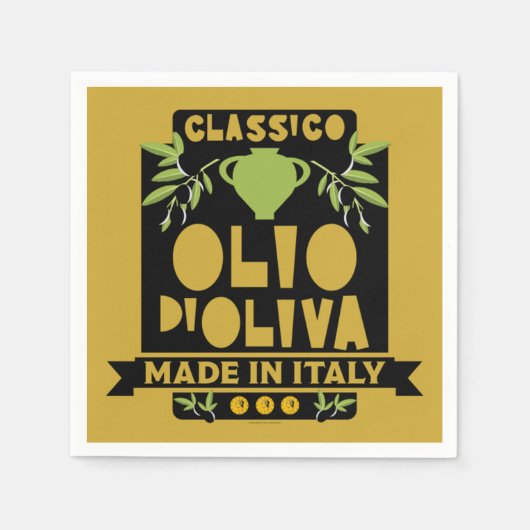 Italiaanse olijfolie koken servet (Voorkant)