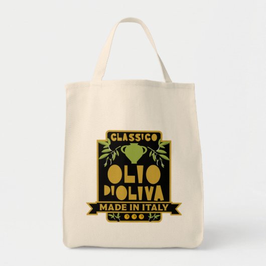 Italiaanse olijfolie koken tote bag (Voorkant)