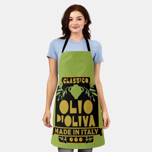  Italiaanse olijfolie Schort (Gedragen)