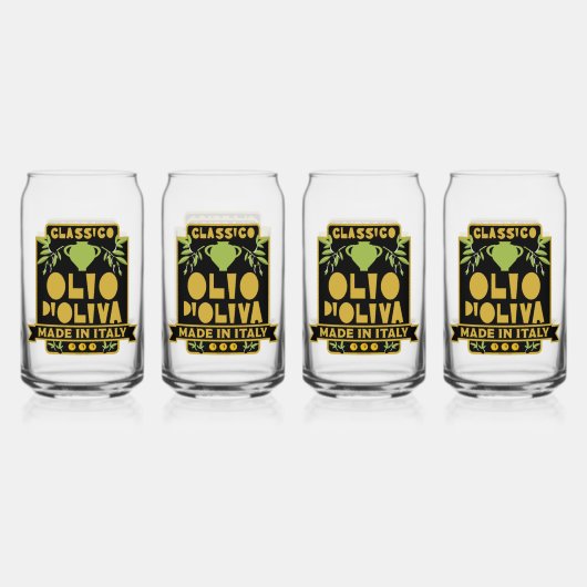 Italiaanse Olijfolie Wall Art Blikvorm Glas (Voorkant)