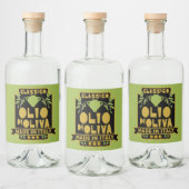 Italiaanse Olijfolie Wall Art Likeurfles Etiket (Flessen)